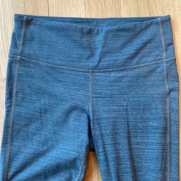 Athleta Leggings Chaturanga Grey Space Dye Size Small - Picture 2 of 6